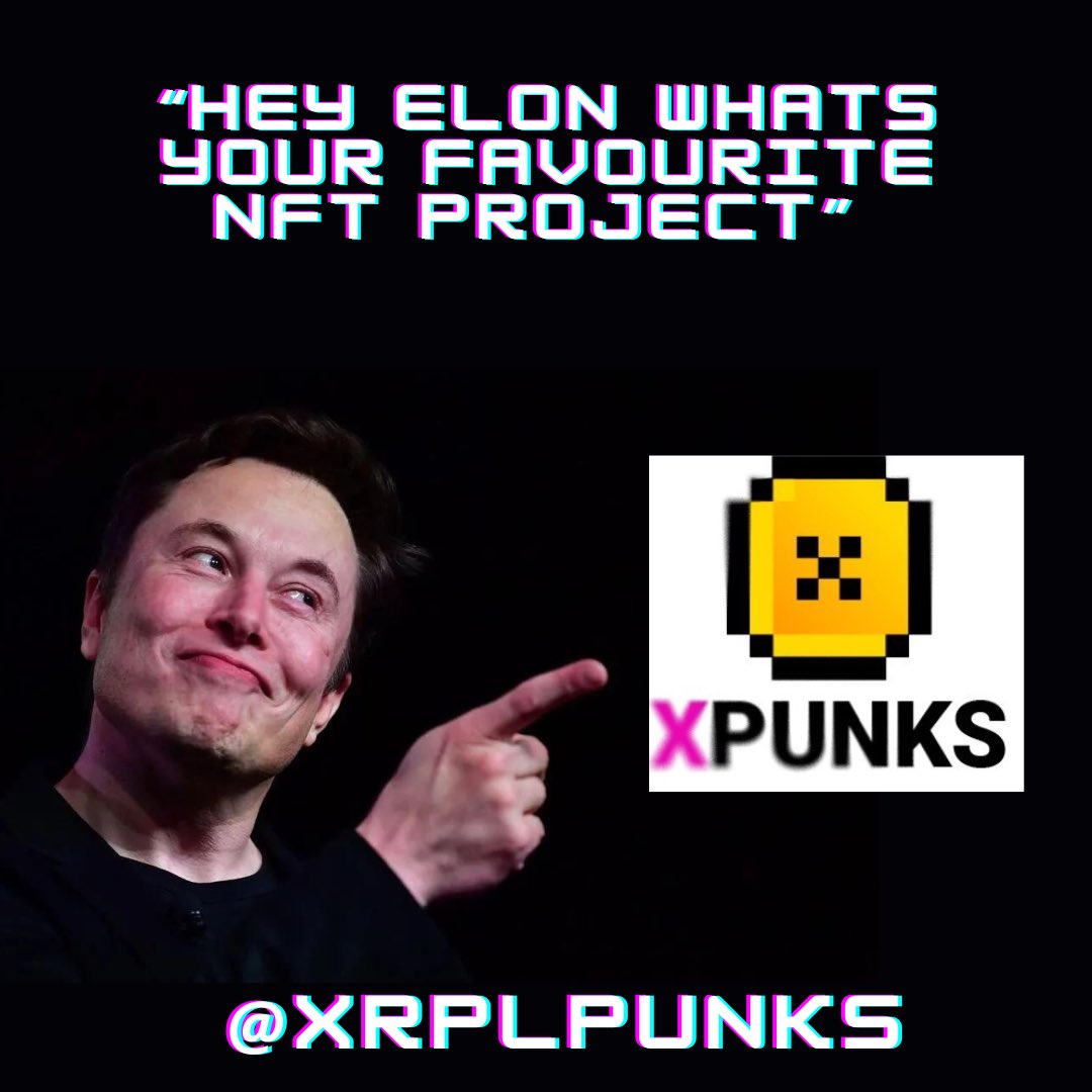 ric_237's tweet photo. @elonmusk Nice choice Elon 🚀 #ElonMusk #ELONMUSKTOMUFC #ElonMuskIN #elonmusktwitter #elon @XRPLPUNKS https://t.co/zzTZi8PRaN