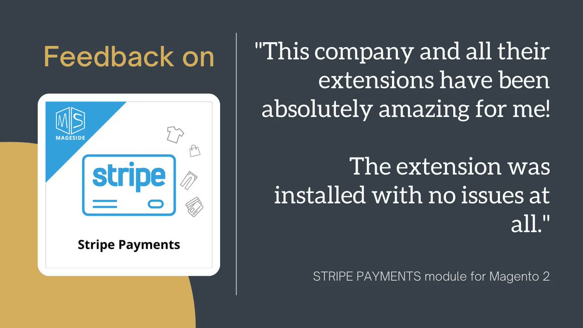 Feedback on our Stripe Payment module for #Magento 2
#ecommerce 
buff.ly/3PlUWCJ