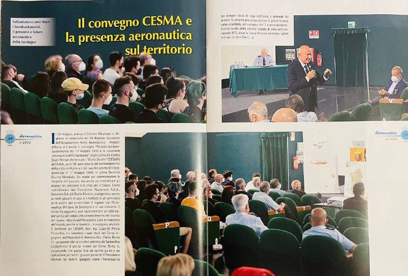 assoaeroarma's tweet photo. Su n. 5/2022 di #Aeronautica, interamente dedicato al XXI #Raduno Nazionale A.A.A. - #AviatoridItalia ad #Alghero
L’importante presenza aeronautica sul territorio della #Sardegna: potenziale volano di sviluppo per #aerospazio italiano e internazionale
#RadunoAAA #AAA70 #CESMA https://t.co/HvwnkKp58k