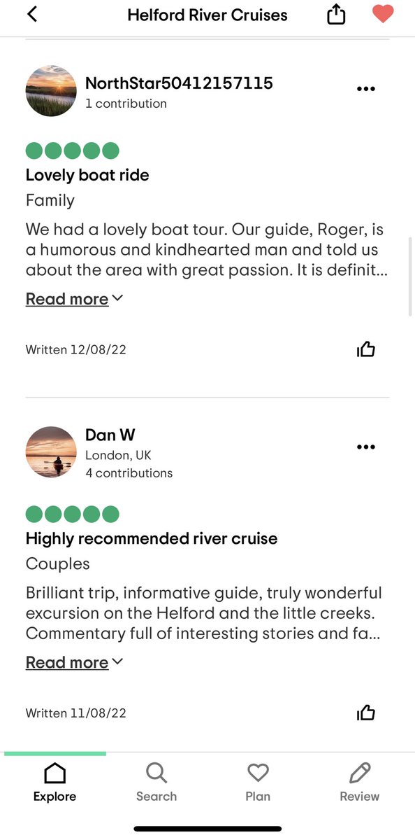 Join us for an award winning experience! Travellers Choice 2022 Trip Advisor. Thanks to all our lovely customers and crew too 
<a href="/BudockVeanHotel/">Budock Vean</a> #helfordriver #frenchmanscreek