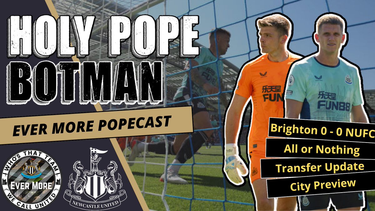 Ever More NUFC ⚫️⚪️ (@evermore_nufc) on Twitter photo 🚨 Join us LIVE from 7pm 🚨
youtu.be/DKDMNB9Nxz0
1️⃣ Brighton Review
📺 All or Nothing?
🔄 Transfers
🔵 City Preview
#NUFC #NUFCFans 🚨 Join us LIVE from 7pm 🚨
youtu.be/DKDMNB9Nxz0
1️⃣ Brighton Review
📺 All or Nothing?
🔄 Transfers
🔵 City Preview
#NUFC #NUFCFans