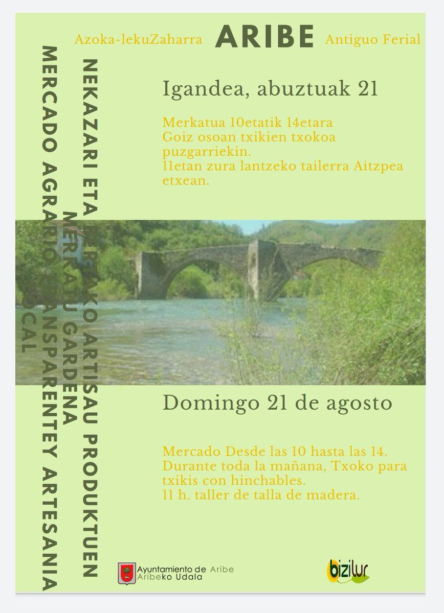 iratiaritza's tweet photo. Este domingo, después de andar, tienes plan en el Mercado de Aribe!

Igande honetan, Irati Aritzaren Barna ibili ondoren, baduzu plana Aribeko Merkatuan!

#irati #aribe #iratiaritza #aezkoa

@amb_irati @Bizilur @ruralnavarra @oscarvillarguia @aribe_aezkoa @aezkoako https://t.co/Omel6PTYPe