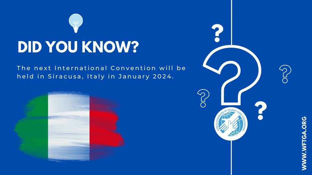 The next #WFTGA Convention will be held in Italy! #WFTGADidYouKnow #touristguides #WFTGA2024