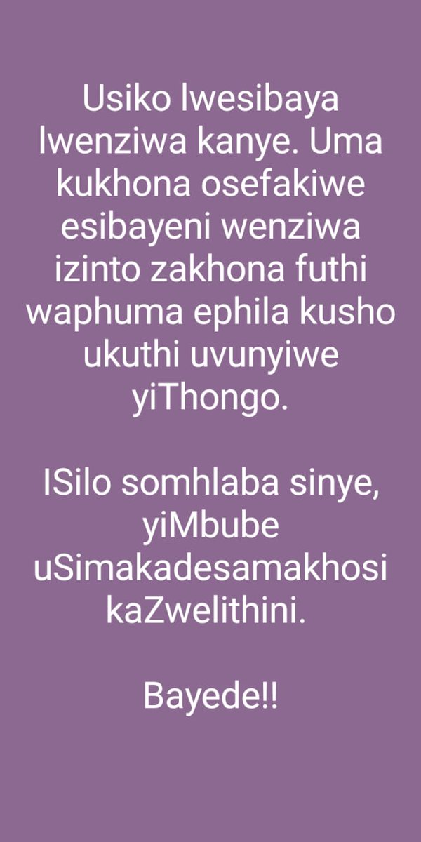 Senzose83311293's tweet photo. This is it.

#kingsimakade
#ZuluRoyalFamily https://t.co/QnC6CmdhPa