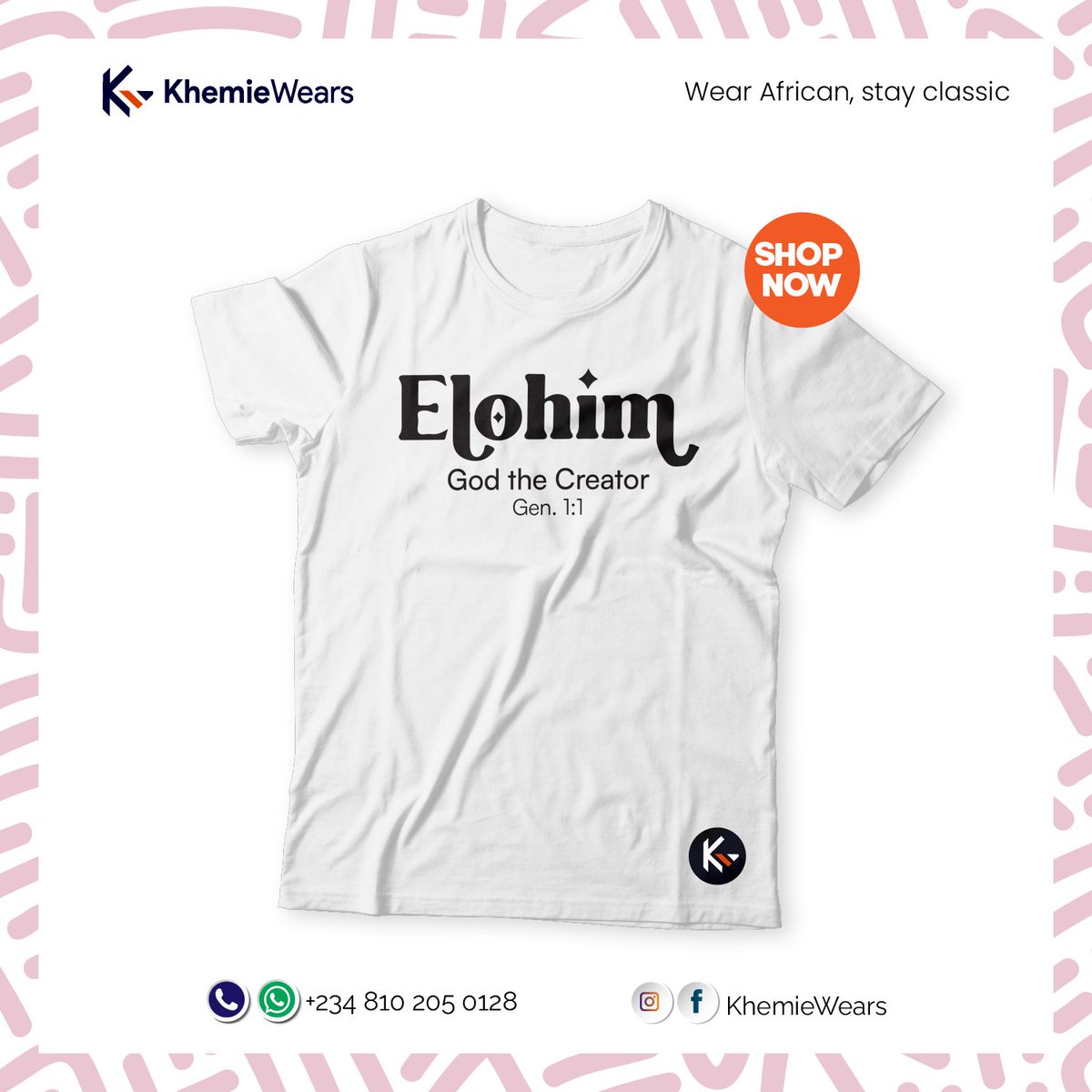 Khemiewears's tweet photo. Names of God on Tees😍😍
Available in other colours. You can also send a DM with your preferred name on your Tee. 
Price: #4000
#faithbasedtees #tshirt #tshirtprinting #namesofGod #God https://t.co/dSeTE6YCGf