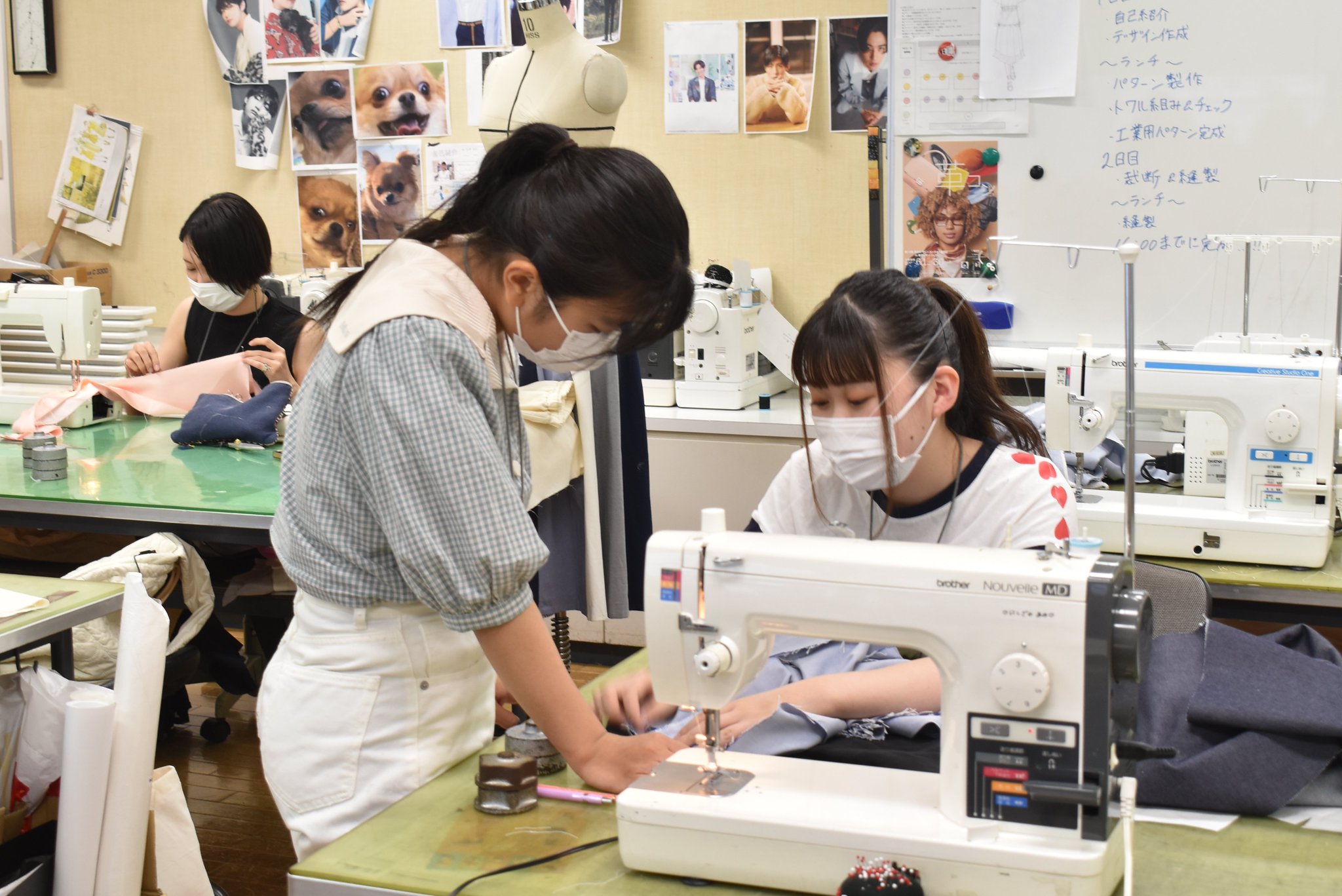 青山ファッションカレッジ on Twitter &quot;サマーセミナーを開催しました！ デザインからパターン、縫製まで服作りの 全行程を体験、各々