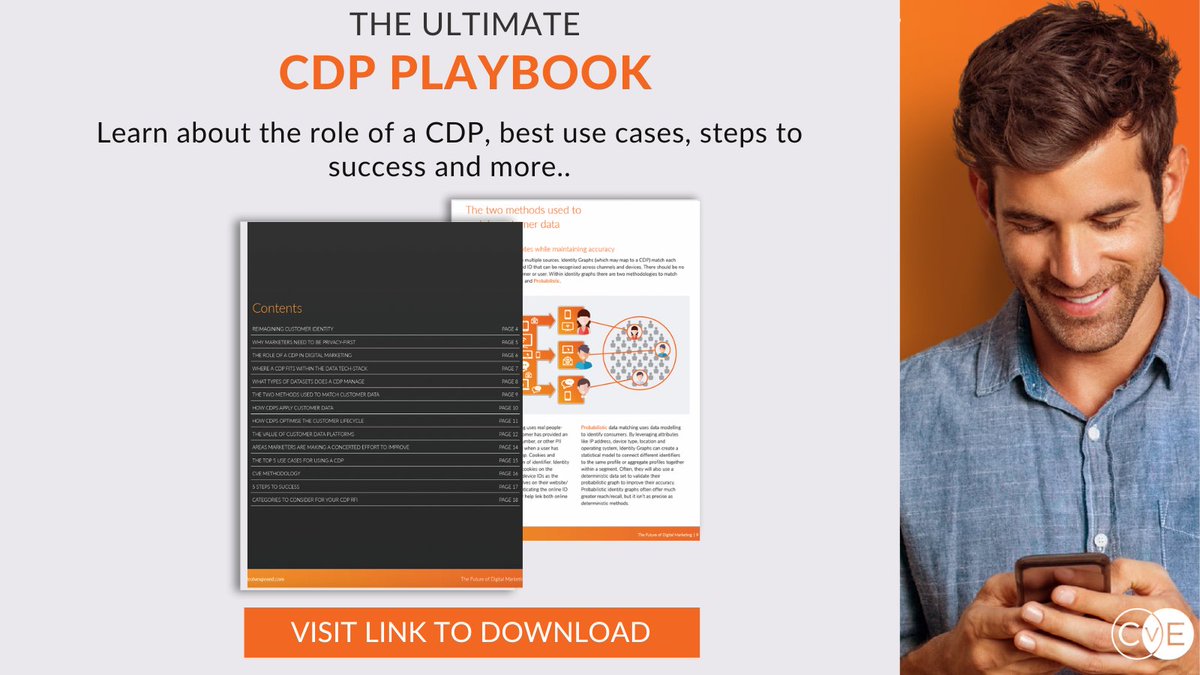 You’ve heard a CDP is the only way to truly access &amp; manage your data - is that true? 🤔 Can a CDP solve your data issues &amp; how will it work with your tech-stack? 

📔 CvE answers your questions &amp; helps to evaluate your options in this handy playbook

⬇️

bit.ly/3c2XgRA