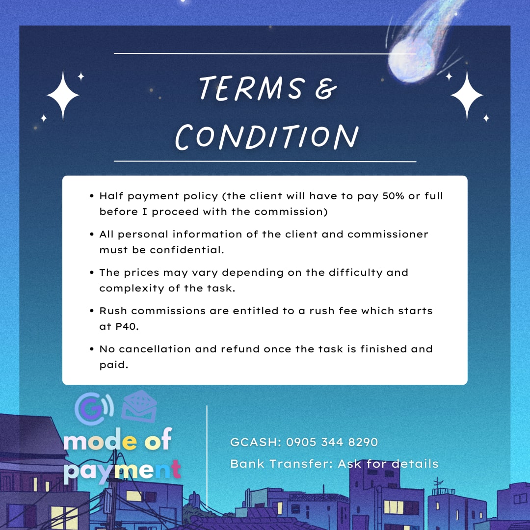 Welcome! This is Mune, a Med Biology student! 

Look into my comms sheet for you to know me better. If you would like to inquire, just send a dm 💌 

Let's help each other! We got this! 

For proofs: #muneproofs
For samples of Video Editing: Just dm!