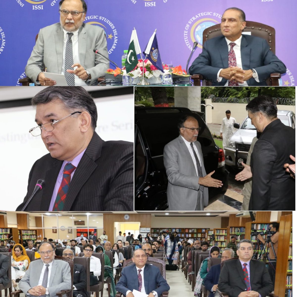 China-Pakistan Study Centre at Institute of Strategic Studies Islamabad hosted a Public Talk on "CPEC: A Catalyst for Economic Development of Pakistan" by Professor Ahsan Iqbal, Federal Minister for Planning, Development and Special Initiatives  today.....