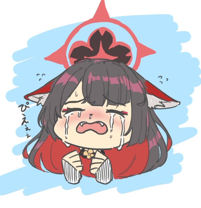 ギャン泣きワカモ可愛いね #ブルアカ 