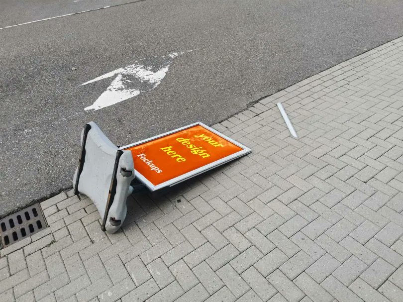 creativeboom's tweet image. Hilarious mockup templates show what your designs really look like in the wild bit.ly/3zLd1nU