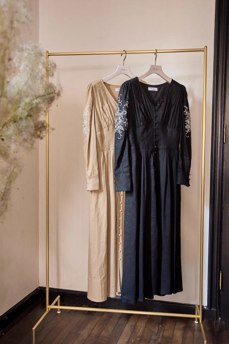 ✨美品✨Herlipto Jacaranda Linen-Blend Dress Her lip to on X: 