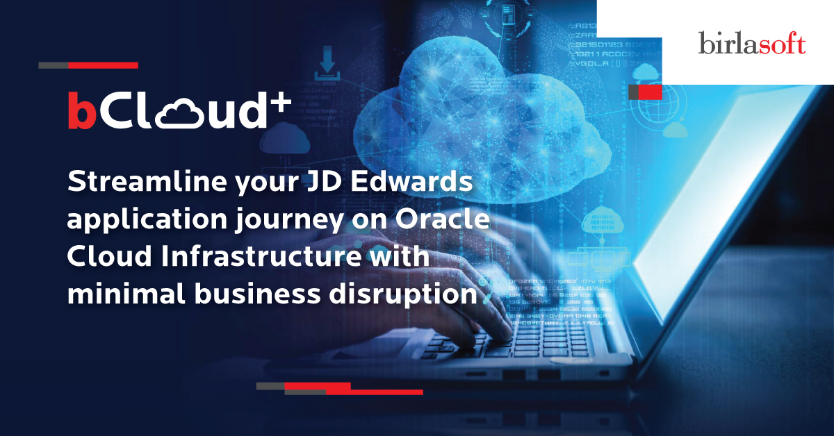 birlasoft's tweet photo. Introducing the Birlasoft bCloud+ Services offering, specially engineered to ensure smooth adoption of JD Edwards EnterpriseOne on OCI with minimal business disruption. https://t.co/Uhh4U80NFx
#JDEtoOCI #OracleCloudInfrastructure #JDEdwards #JDEE1 #bCloud+ https://t.co/JzoL85YkUb
