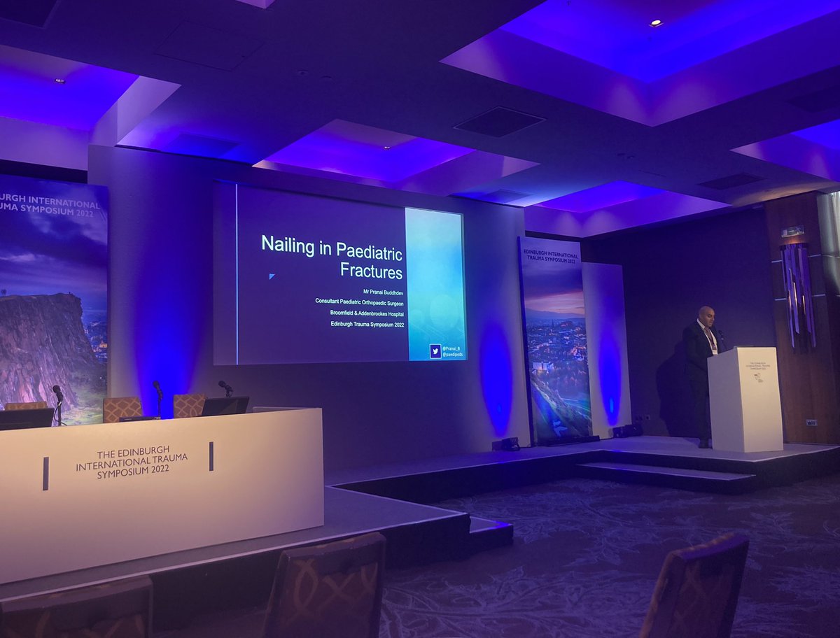 EdinburghTrauma's tweet photo. We also cover children’s fractures… 👦👧🦴 This morning’s illuminating Symposium session on the rational management of paediatric fractures – with distinguished UK #paedipods Dr Sanghrajka, Dr Buddhev &amp; Prof Perry

#EITS22 #orthotwitter https://t.co/W05aQ5SyIG