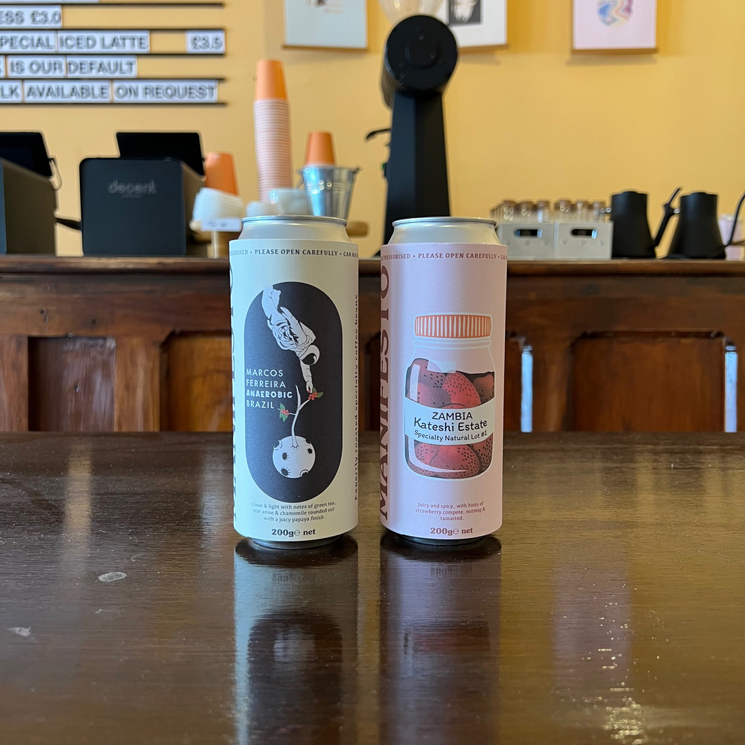 Last call on these two epic coffees! We have 2 cans remaining of the Marcos Ferreira and 9 cans left of the Kateshi Estate! First come first served online or in store!
.
.
.
.
.
#lastorders 
#specialtycoffee #scottishcoffee #ethicalcoffee #coffeeroaster #bettercoffee #coffee #sup