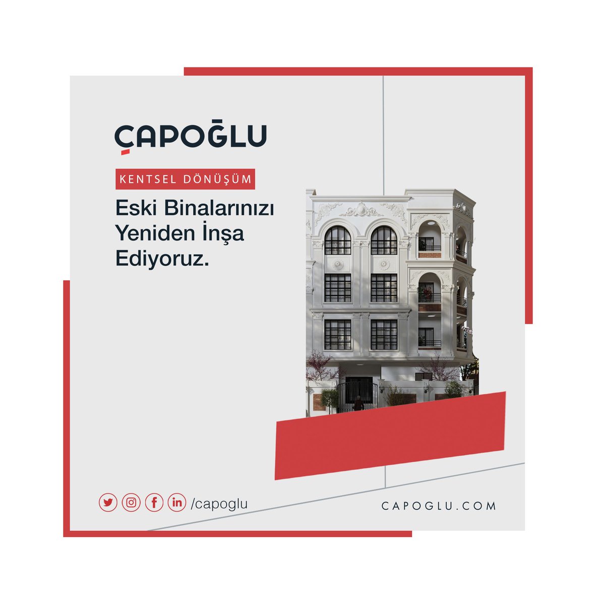 capoglu's tweet photo. Eski binalarınızı yeniden inşa ediyoruz.
🏗
#KentselDönüşüm #İnşaat #Çapoğlu #Çapoğluİnşaat #İstanbul https://t.co/cdAHotCLW3
