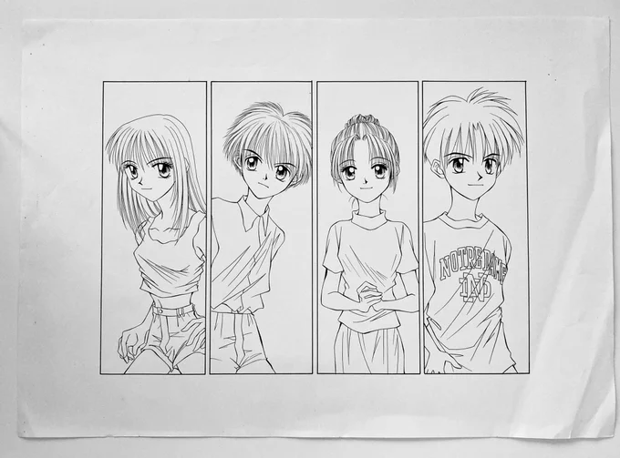 「昔のキャラ絵長方形の枠の中にキャラ描くのが流行ってた頃のです」ブログ書きました😄

デビュー前のキャラ絵90年代に長方形の枠の中にキャラを描く描き方が流行ったのですよ✨見てかっこいーと思ったので私も真似して描いてましたね😁

https://t.co/XdwpLZx4Lq

#漫画
#イラスト
#characterdesign 