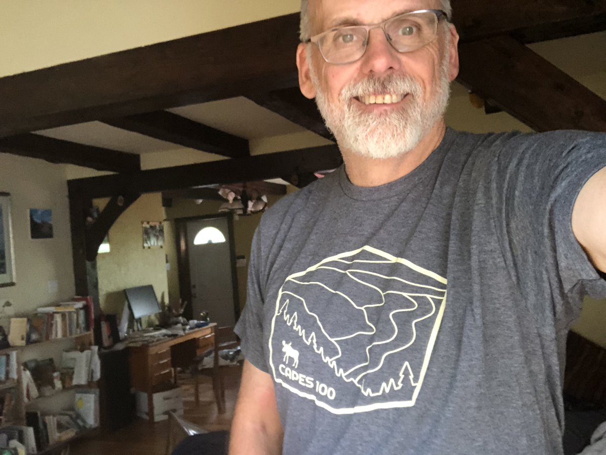 jonathan_riley's tweet photo. I don’t know what y’all wear to your cancer treatments, but you better believe I wear the teeshirt from my last ultra #capes100 @jodiisenor #novascotiatrailrunning #trailrunning #cancer https://t.co/DRcLV3maPF