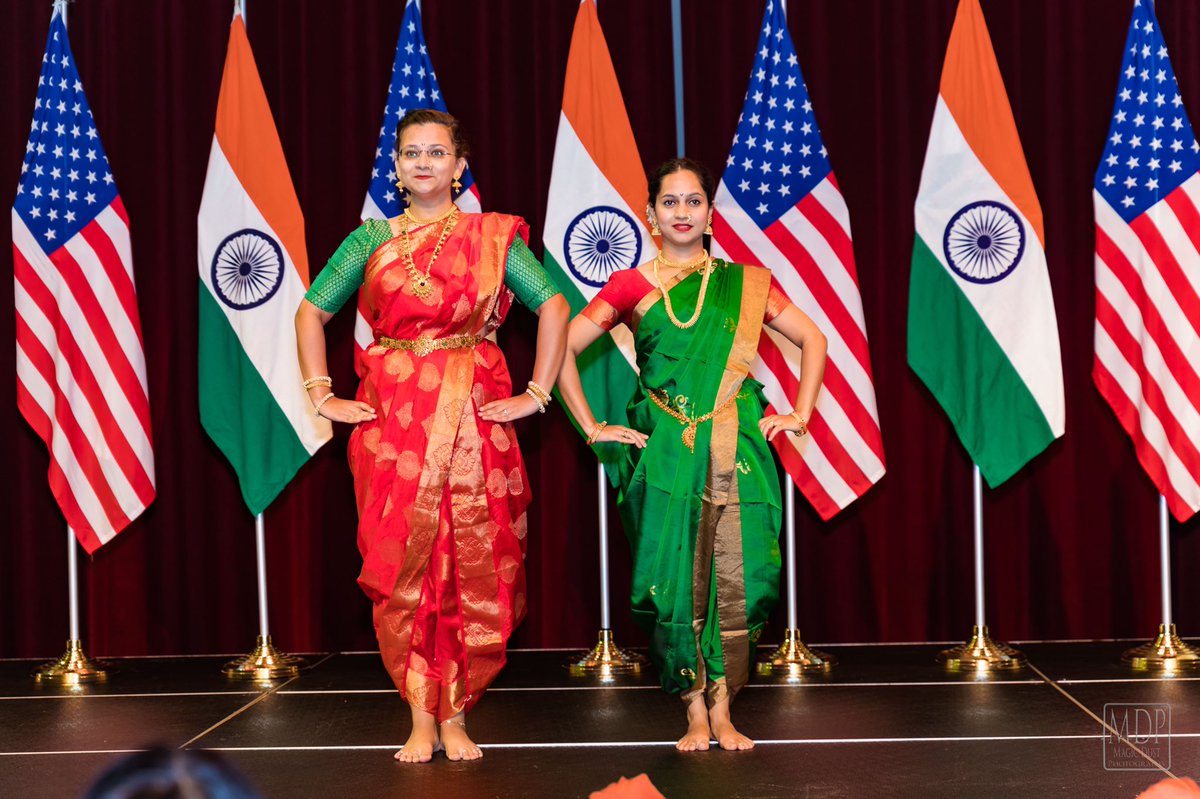 CGI_Atlanta's tweet photo. On the landmark occasion of #IndiaAt75, artistes of the Maharashtra Mandal #Atlanta mesmerised the audience with their performance at the Independence Day Reception 🇮🇳. #AzadiKaAmritMahotsav 
@MEAIndia 
@IndianDiplomacy 
@IndianEmbassyUS 
@PIB_India https://t.co/38Y79gcjQg