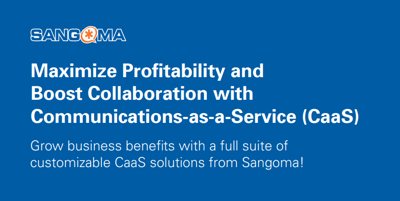 Sangoma's tweet photo. Promoting better communication with employees, partners, and clients- the benefits of Communications as-a-Service are truly endless. Sangoma's new eBook shows how CaaS is here to take your business to the next level: https://t.co/jefOmABYRP
#caas https://t.co/28VPZTu6Uz