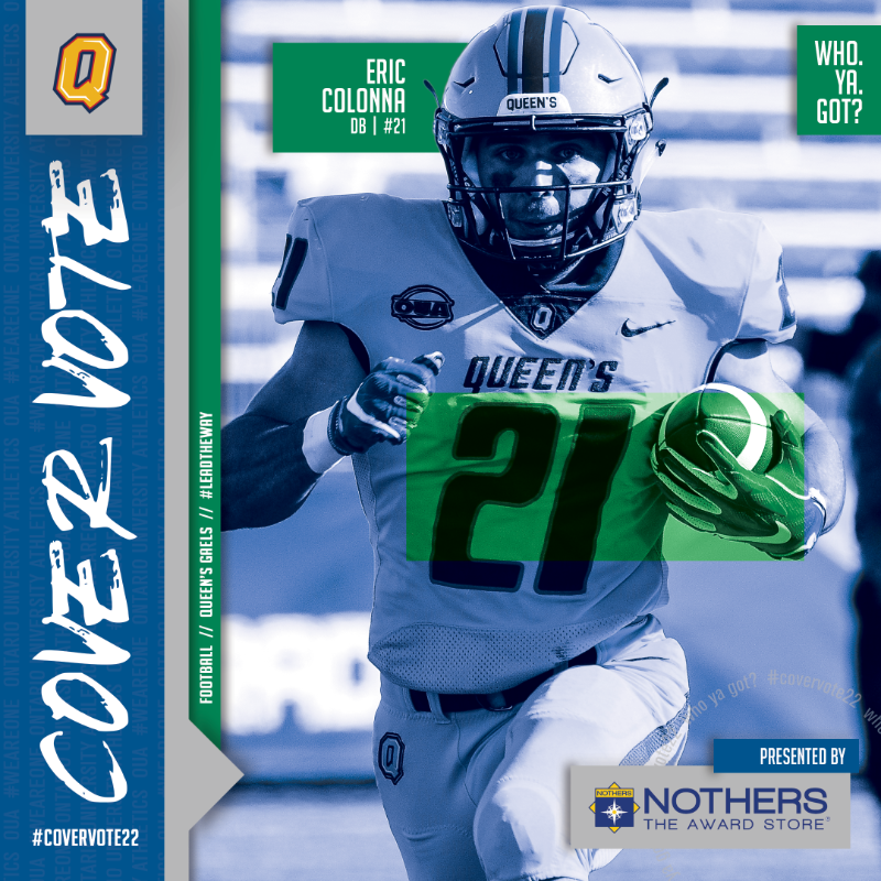 OUAsport's tweet photo. 🏈 𝗥𝗼𝘂𝗻𝗱 𝟮 | 𝗚𝗿𝗼𝘂𝗽 𝟭

🗳️ Eric Colonna, @queensgaels 
🆚
🗳️ Matt Dean, @yorkulions 

@NothersAwards is asking....Who. Ya. Got? 🤔

#WeAreONE | #CoverVote22