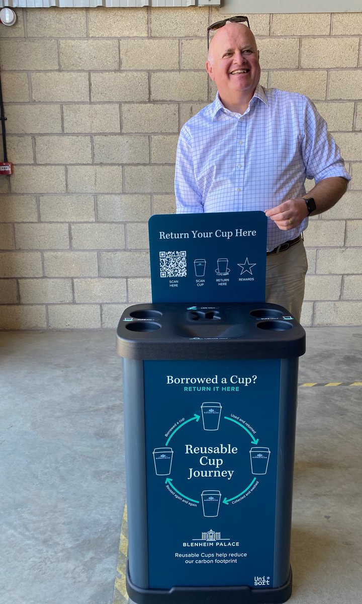 reuniverse_com's tweet image. Just admiring the new return points by @UnisanUK for the Digital Returnable Cup System. 

Launching soon at Blenheim!

#reusablecups #circulareconomy #digitalreuse #Reward4Waste