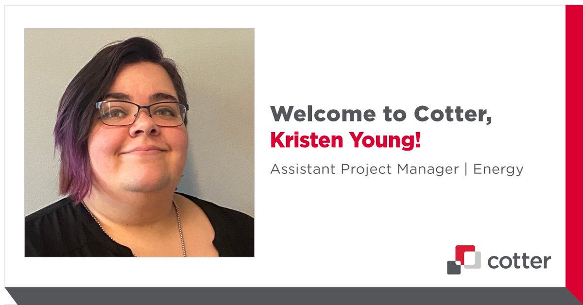 Welcome, Kristen Young!

#cotterconsulting #cotterway #wbe #wbenc #projectmanagement #constructionmanagement #cotterenergygroup