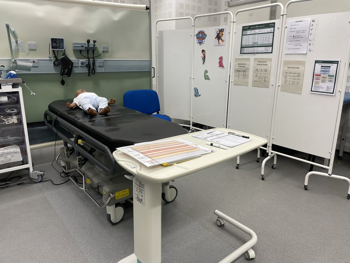high_CSC's tweet photo. Utilising our new #kwickscreen which transforms a meeting room into a clinical area! All ready for tomorrow for those Year 4 Aberdeen students in their paeds block Spot the paed paraphernalia 😀 #paedsim @NHSHighland @Highland_MedEd https://t.co/a52MFCZZWS