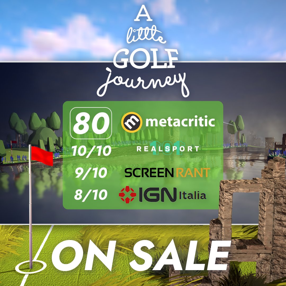 We've got a couple of amazing deals for A Little Golf Journey at the moment, don't miss out!

⛳ Nintendo Switch - 30% OFF bit.ly/GolfSwitch
🏌️ Steam - 40% OFF bit.ly/GolfSteam
#NintendoSwitch #eShop <a href="/okidokico/">okidokico</a>