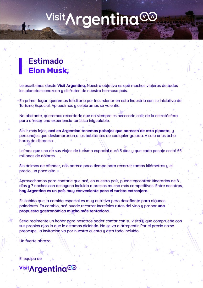 Visit Argentina tweet media