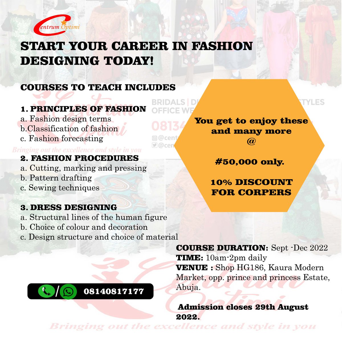 Centrumoptimi's tweet photo. #learnwithcentrumoptimi
#AbujaTheCapitalCity #Abujatwittercommunity #abujaconnect #abujafashion https://t.co/cr8vEOVq6i