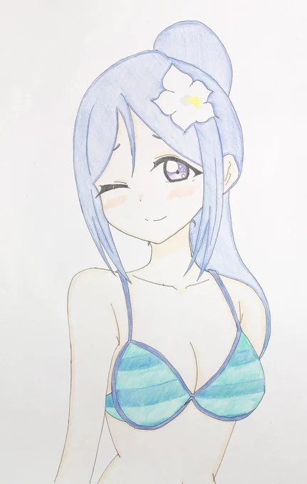 何年前かの果南ちゃん!!花つけ忘れた…笑 