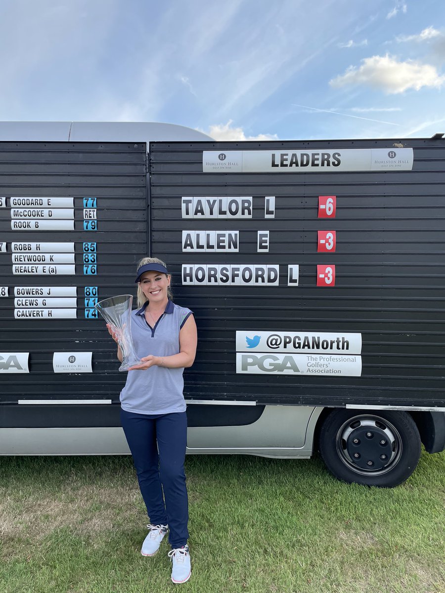 lauren_taylor94's tweet photo. My first professional win 🏆 
This moment is so special to me and something I’ll cherish forever @ThePGA @HurlstonHall 🫶 
Thank you to all those that have supported me through everything and never stopped believing in me. This one’s for you 💙 #buzzing https://t.co/ZPd7sntzz5