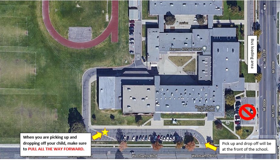 Good Morning Panthers! Tomorrow is our first day back to school, please look at the map to know where pick up and drop off is. When you are dropping off and picking up your students, make sure to pull all the way forward in order to make sure we are all safe and efficient!