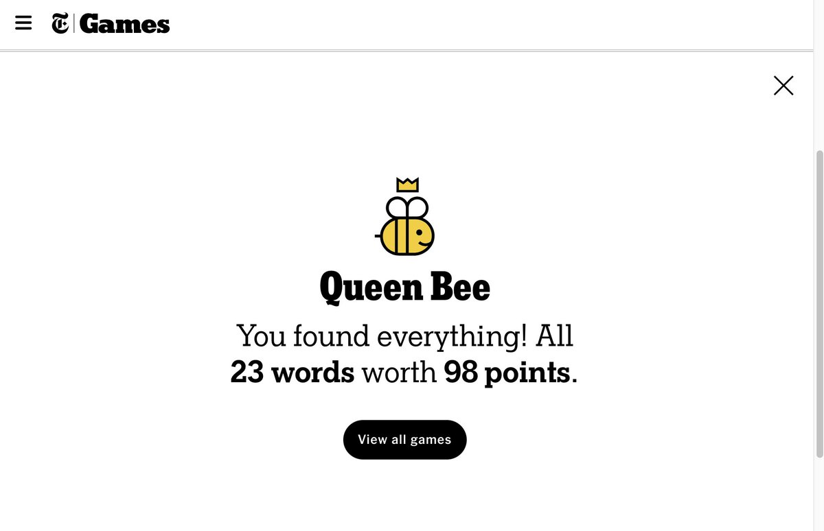 trekkxx's tweet photo. Oh boy 😰 glad I finished!
#HiveMind #NYTspellingbee #NYTsb https://t.co/9bWyRl1liG