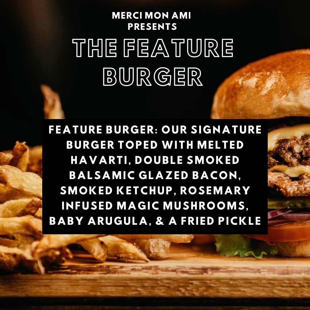 Our feature burger for today!  Come on in and enjoy one of our hand rolled burgers made with love....

#cheeseburger #burger #foodporn #food #burgers #foodie