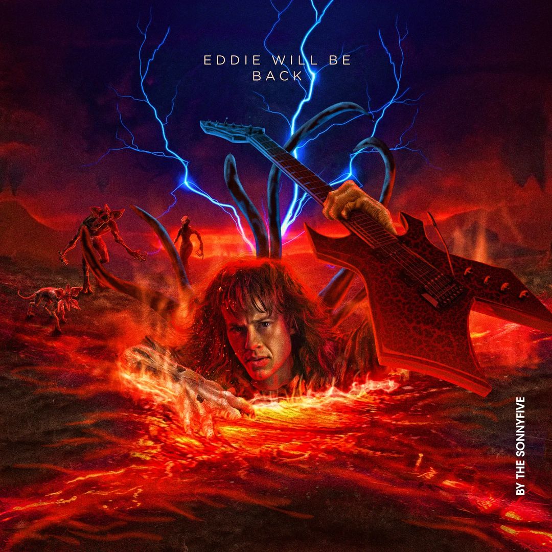 Master of the Upside Down. 🤘🎸🎶 #StrangerThings