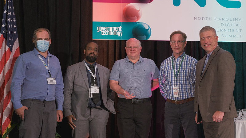 NCDIT's tweet photo. Yesterday at #GovTechLive, we honored state employees for their IT work for the people of NC. Congrats to these Best of NC Award winners! @NCDOA @NCInsuranceDept @NCCommerce @NCDEQ @ncpublicschools @NCPublicSafety @NCTreasurer @NCDOT.  See all recipients: https://t.co/lbdl2osE0j https://t.co/IY8fHPmgY8