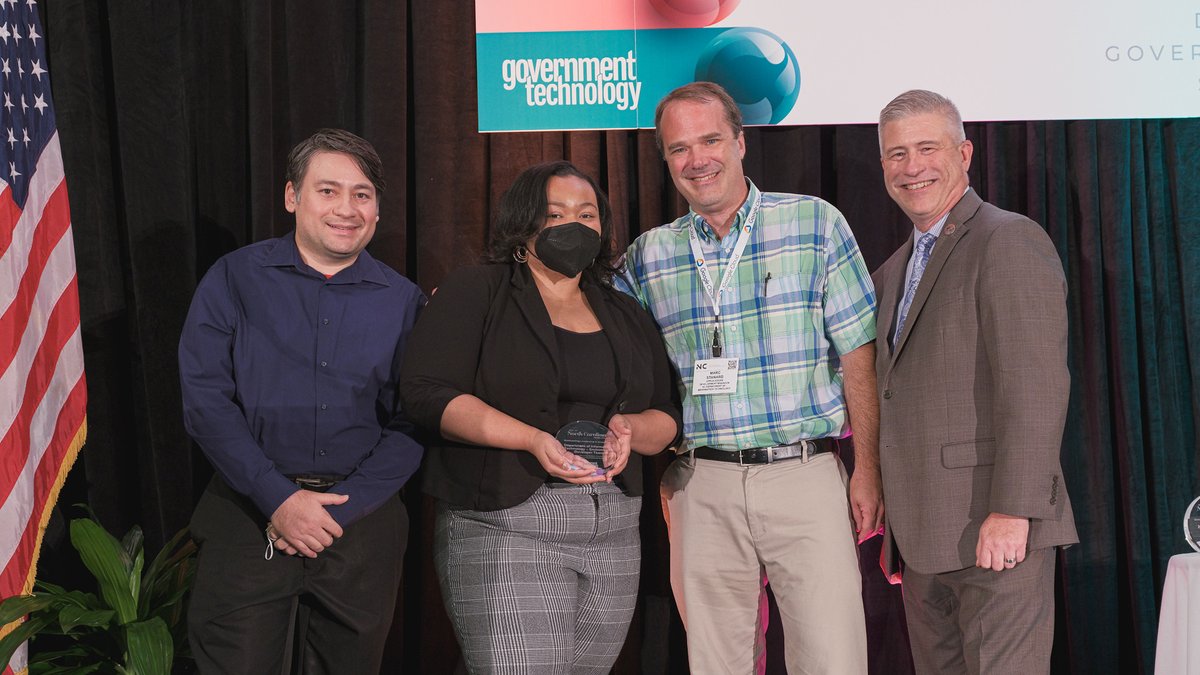 NCDIT's tweet photo. Yesterday at #GovTechLive, we honored state employees for their IT work for the people of NC. Congrats to these Best of NC Award winners! @NCDOA @NCInsuranceDept @NCCommerce @NCDEQ @ncpublicschools @NCPublicSafety @NCTreasurer @NCDOT.  See all recipients: https://t.co/lbdl2osE0j https://t.co/IY8fHPmgY8