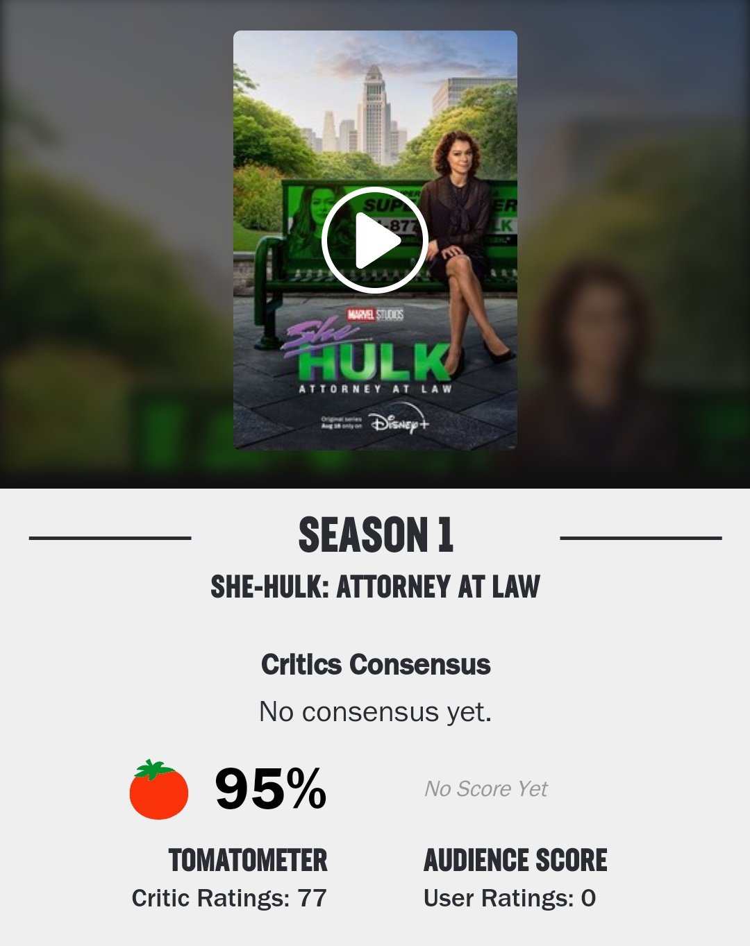 Mcu Content on X: #SheHulkAttorneyAtLaw currently holds a score