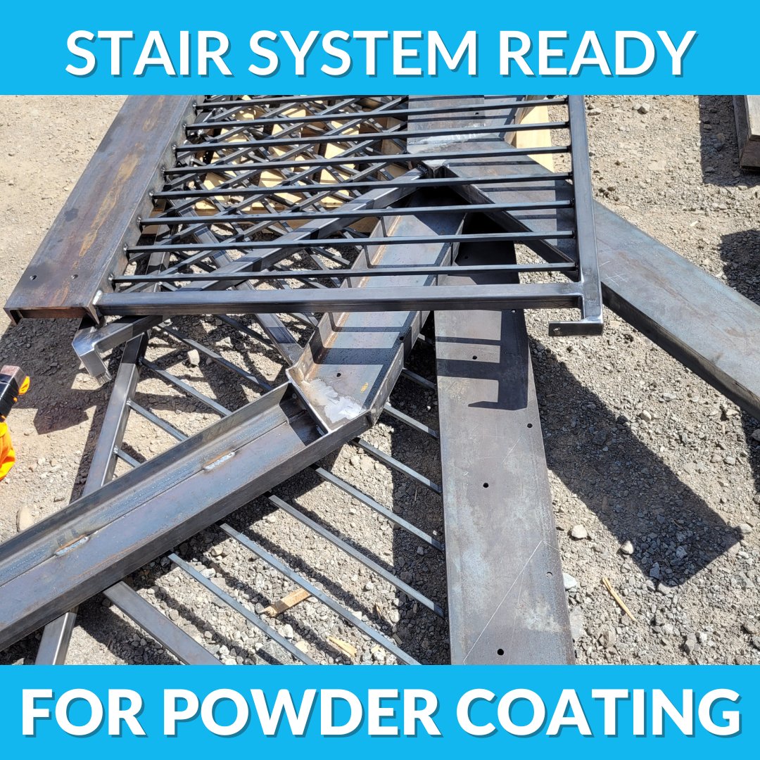 publicmetal1's tweet photo. A full stair system ready for powder coating! 
We can help you build your custom stairs and railings from design to delivery!

Consider Precision Custom Welding for your next stair project.
Contact now for a quote!
📞 905-788-0808
 
https://t.co/k7hgdoDY0j
#customstairs https://t.co/XQCbS3UG54