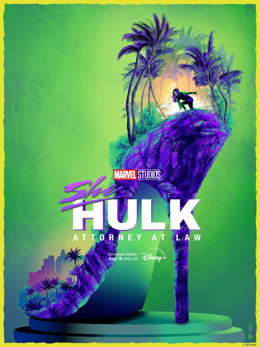 Keeping her standards and heels high. 👠
 
#SheHulk: Attorney at Law, an Original series from Marvel Studios, starts streaming TOMORROW on <a href="/DisneyPlus/">Disney+</a>. Art by <a href="/bellagraceart/">Bella Grace</a>.