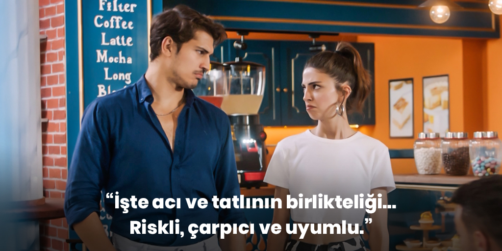 startv's tweet photo. "Bu kadar uyumsuz olmasak senle ben olamazdık sonuçta." 💜 #ZehFer #AhNerede @diziahnerede https://t.co/XbaM27iDhB
