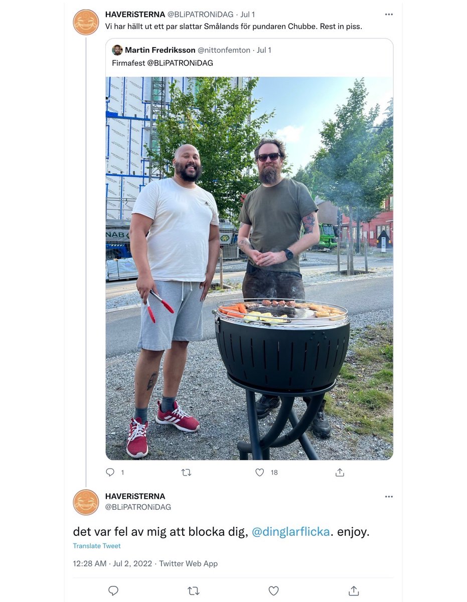 Vrakplundrare stalkad av Haveristerna tweet media