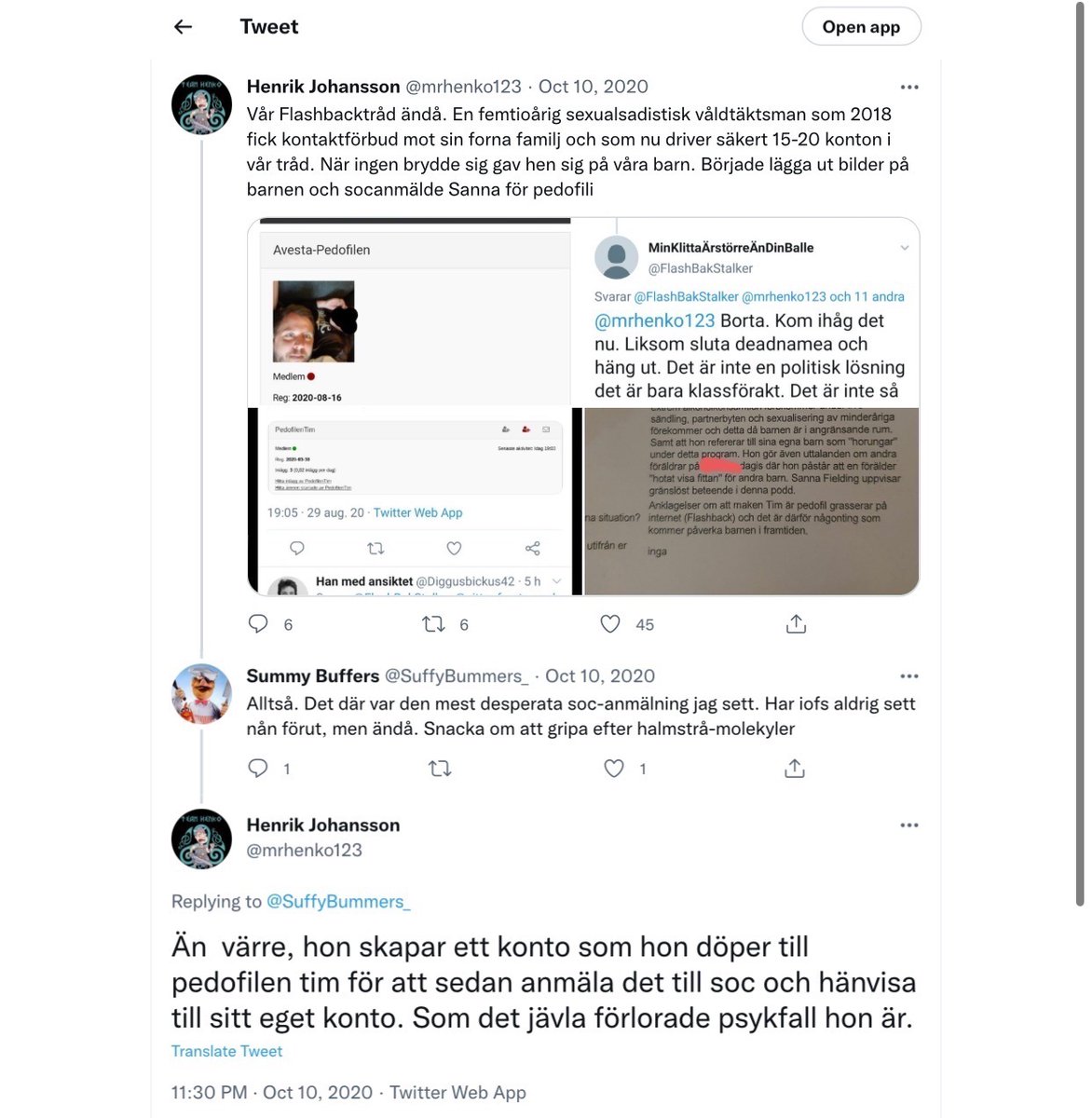 Vrakplundrare stalkad av Haveristerna tweet media