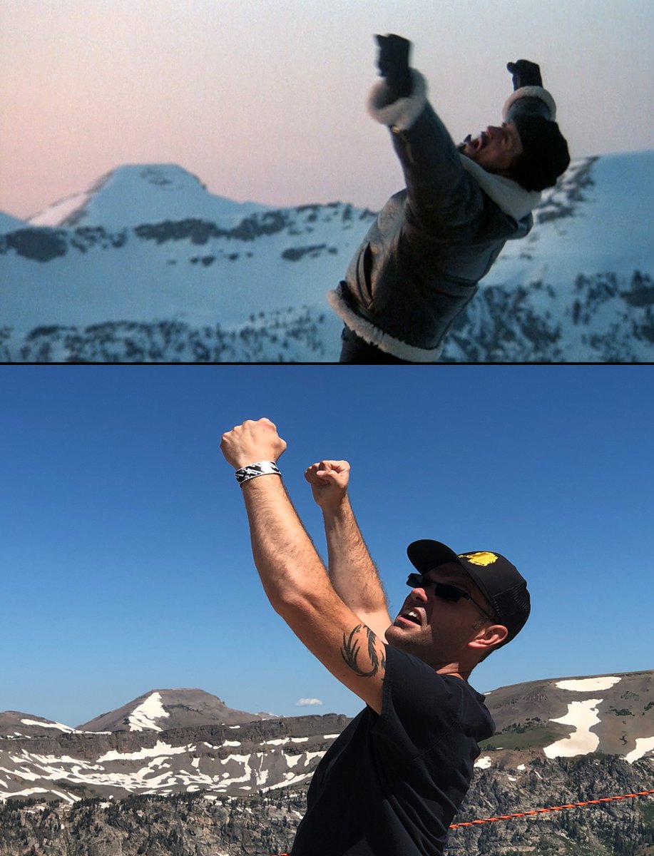 cinemassacre's tweet photo. Matching the spot where Rocky shouted "DRAGOOO!" #RockyIV https://t.co/vZMil8aPsr