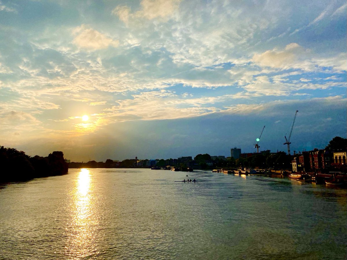 Last night’s sunset from Hammersmith Bridge