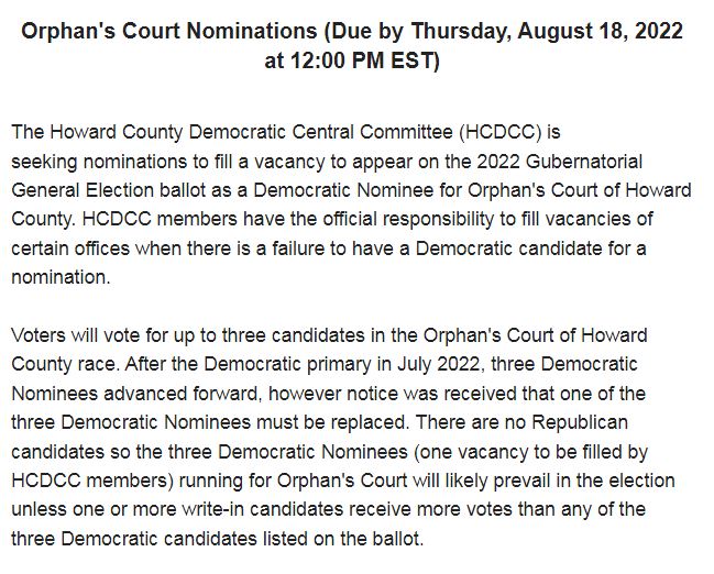 hocorising's tweet image. Tired: Don't take away the right for Howard County to vote on Orphan's Court!! 

Wired: 

#MDPolitics #Question5