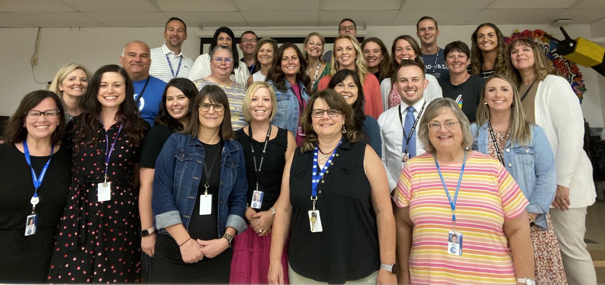 The Hub staff is having a blast welcoming back our kids!! #HCSD1