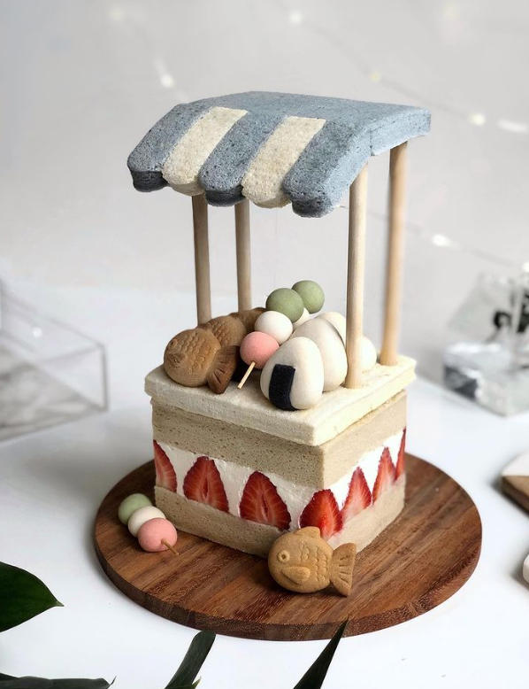 Cake food stall by petrichoro